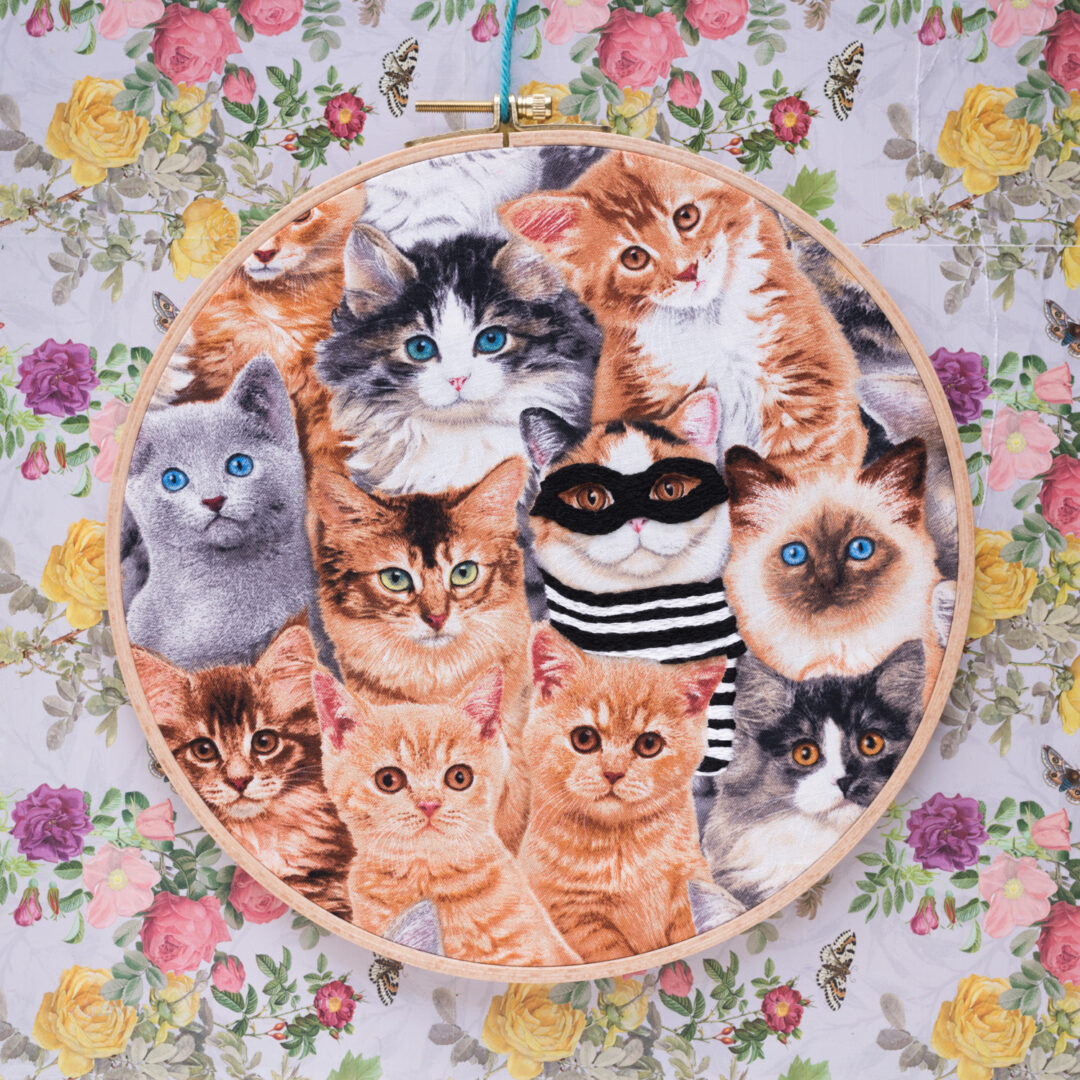 Cat Burglar embroidery