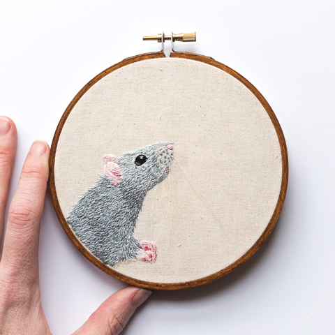 Custom Embroidered Pet Portraits